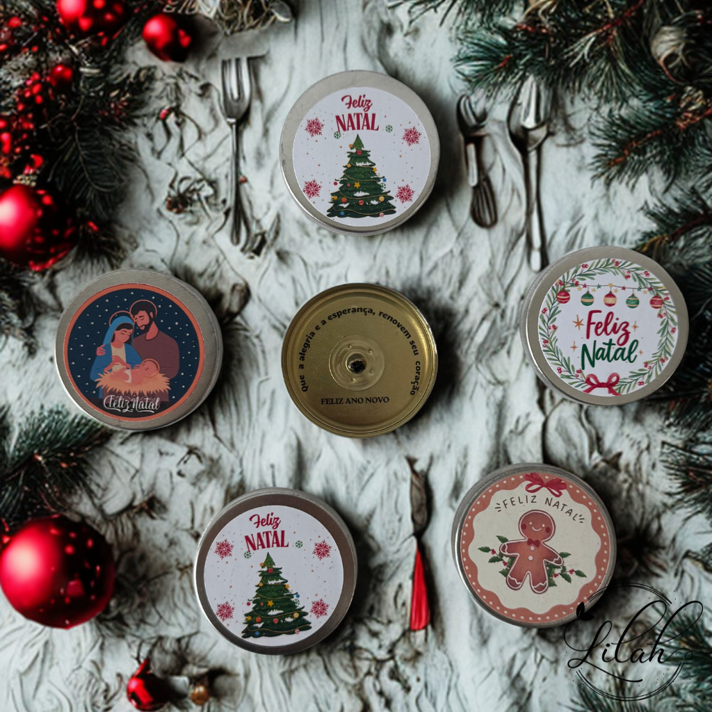 Mini Vela Surpresa na latinha 20g